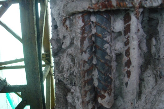 เหล็กเสริมเป็นสนิม