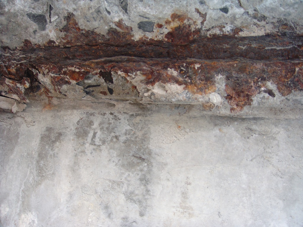 เหล็กเสริมเป็นสนิม