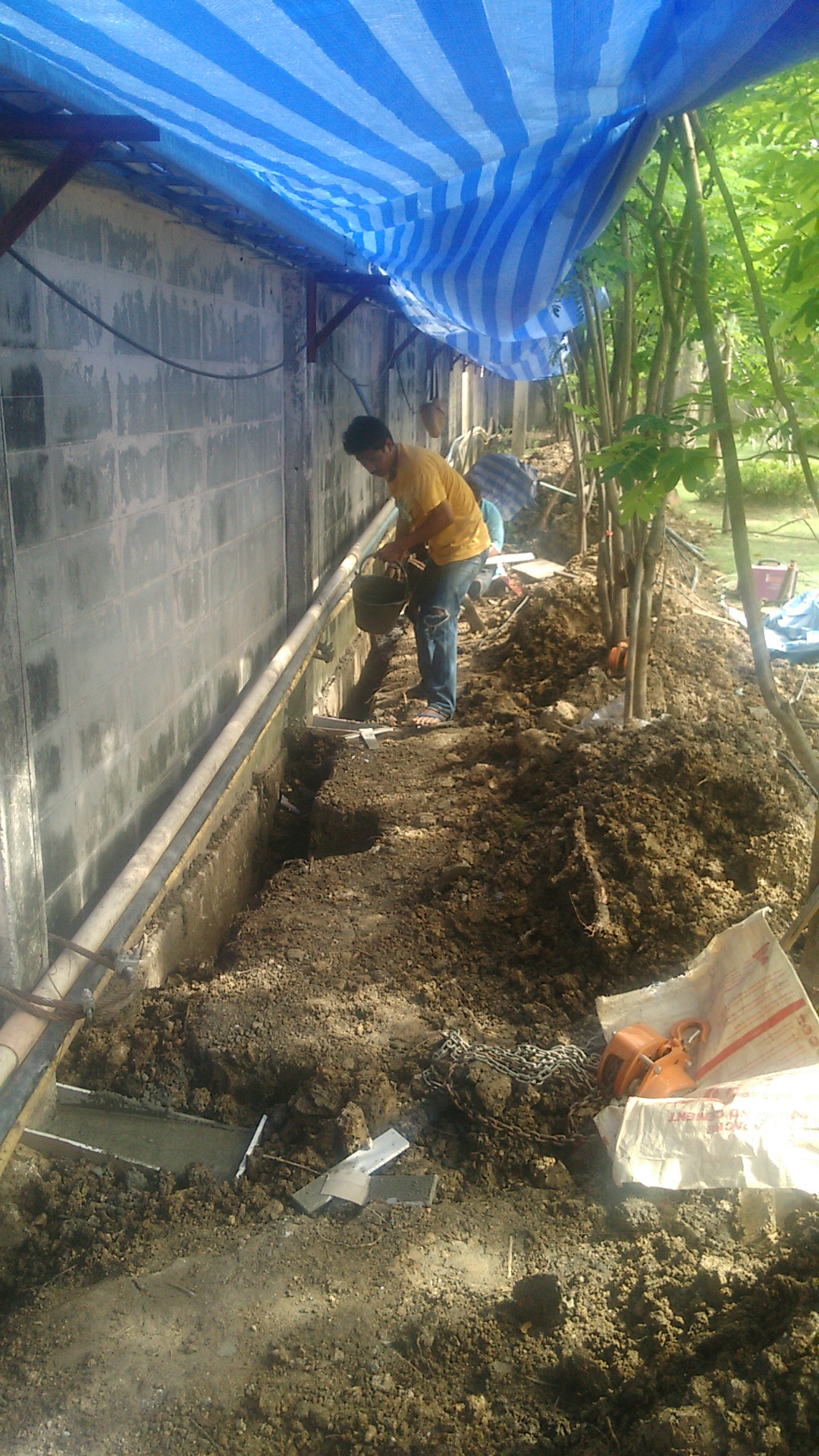 ซ่อมรั้วเอียงกำแพงเอียง บ้านเดี่ยว อ.รังสิต จ.ปทุมธานี